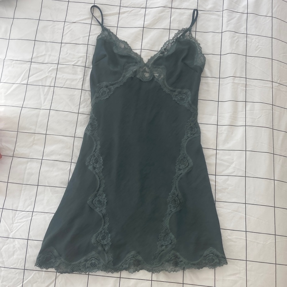 NWOT Sexy Forest Green VS Lingerie Slip